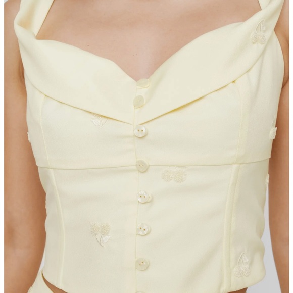 Nasty Gal cherry embroidered crop top - Picture 8 of 16